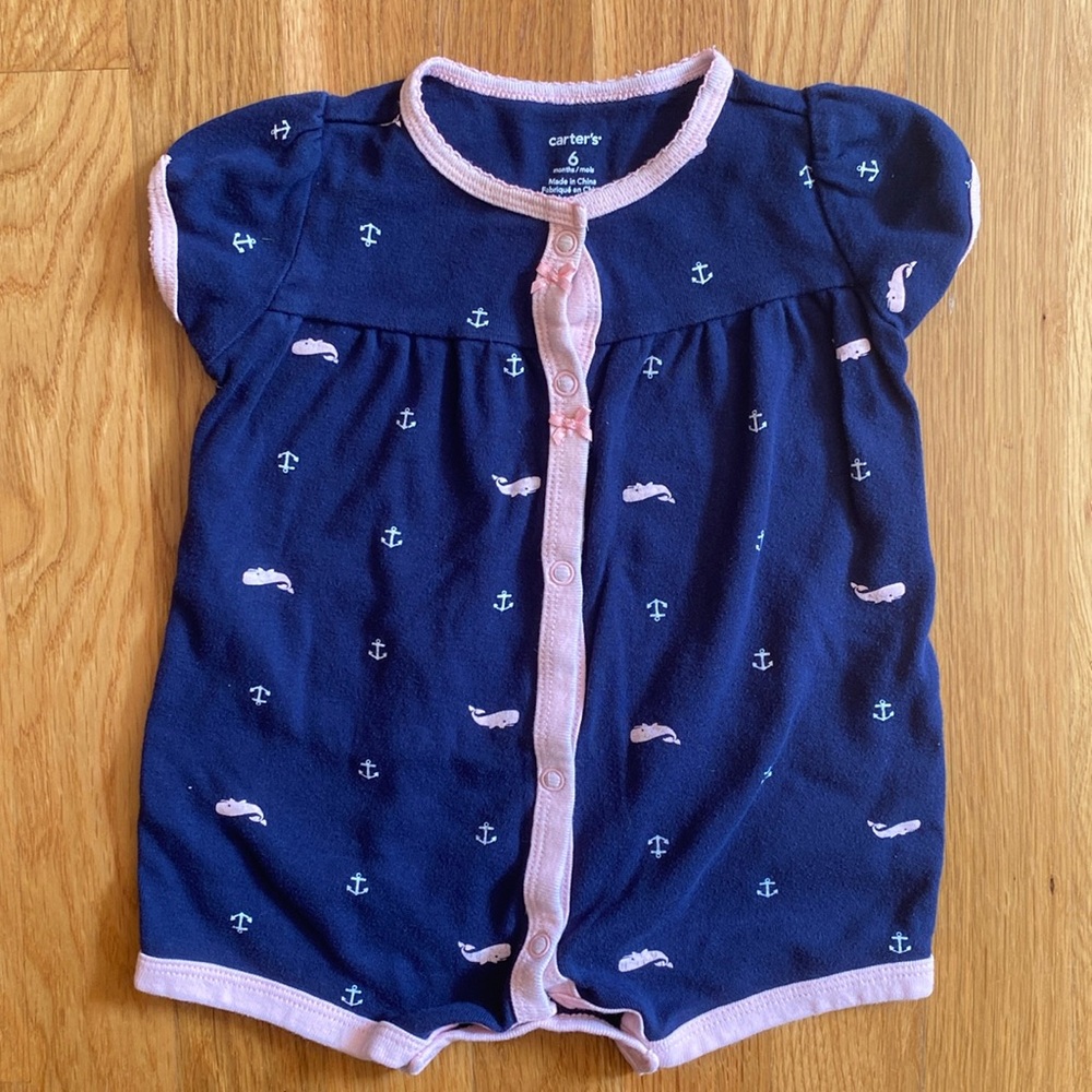 6M Carter’s Anchor and Whale Romper